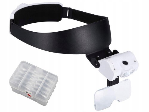 Verk 09128 Náhlavní lupa s LED osvětlením (1x 1,5x 2x 2,5x 3,5x)