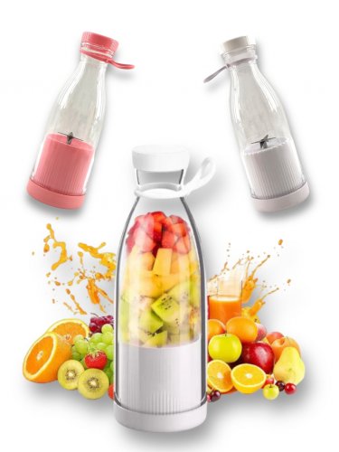 GGV Fľaša so Smoothie mixérom 40 W, 300 ml ružová