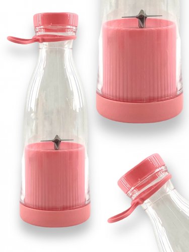 GGV Fľaša so Smoothie mixérom 40 W, 300 ml ružová