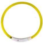 Purlov 21631 LED svietiaci obojok pre mačku a psa 70 cm žltá