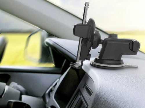 Verk 04123 Univerzální držák na telefon do auta s přísavkou černá