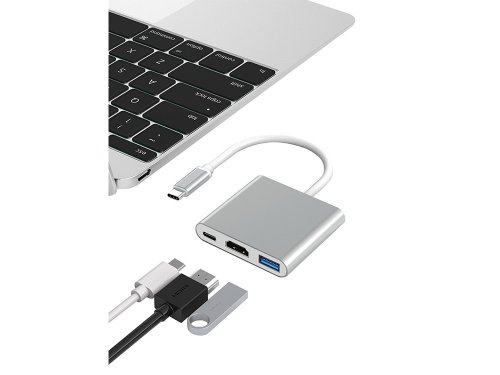 Verk 06280 Adaptér HUB USB-C, USB 3.0, HDMI 4K 