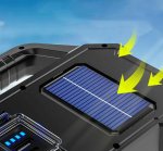 APT ZD103 Dobíjecí solární svítilna s powerbankou