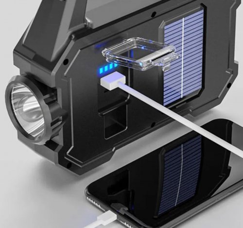 APT ZD103 Dobíjecí solární svítilna s powerbankou