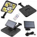 APT ZD97 LED solární lampa 600W se senzorem pohybu a dálkovým ovládáním 