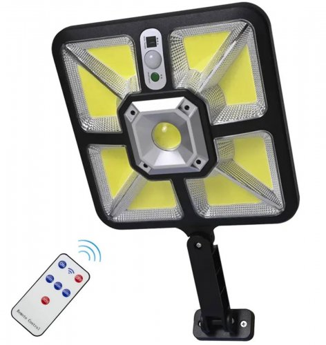 APT ZD97 LED solární lampa 600W se senzorem pohybu a dálkovým ovládáním 