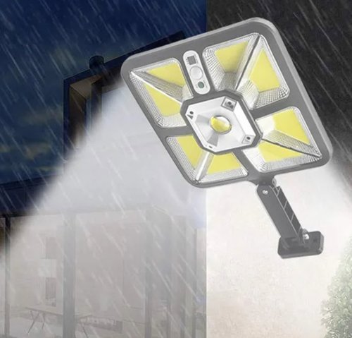 APT ZD97 LED solární lampa 600W se senzorem pohybu a dálkovým ovládáním 