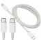 Foxter XT2363 Kábel USB-C/USB-C, 2 m biely