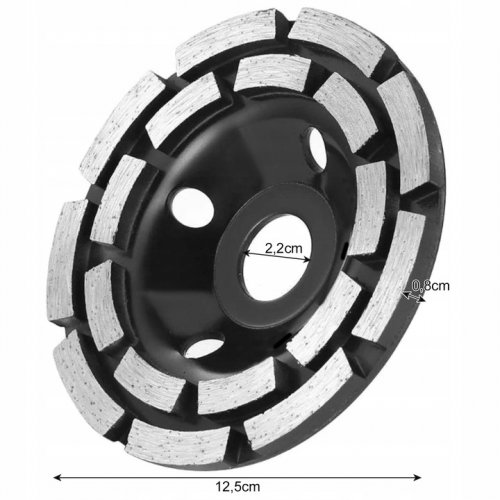 Bigstren 21651 Kotouč diamantový segmentový na broušení betonu, 125 x 22,2 mm