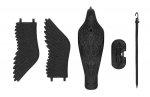 ISO 6555 Odpuzovač holubů a ptáků Havran 38 cm