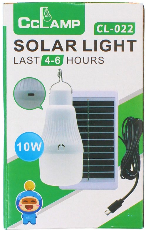GGV 3164 Turistická LED žiarovka so solárnym panelom 10W