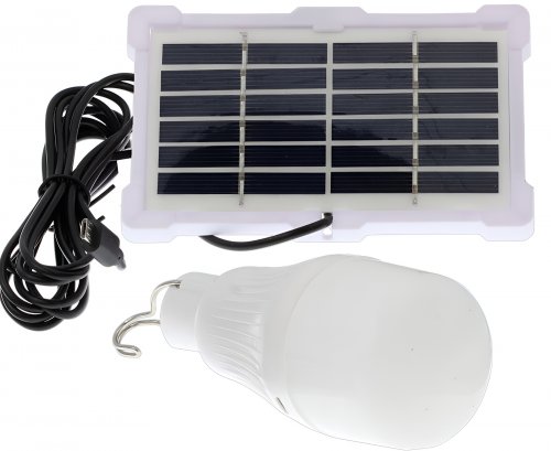 GGV 3164 Turistická LED žiarovka so solárnym panelom 10W