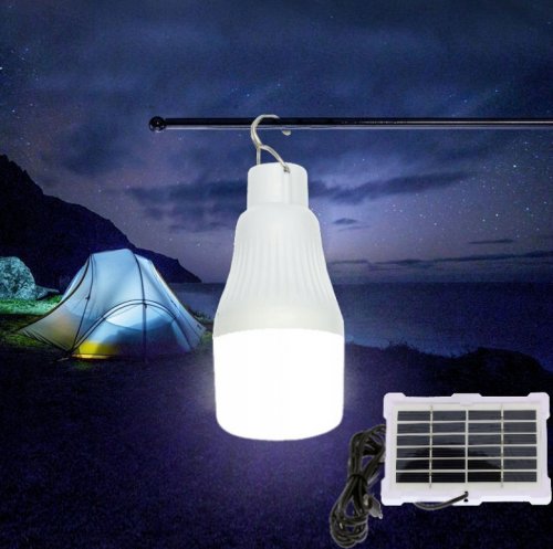 GGV 3164 Turistická LED žiarovka so solárnym panelom 10W