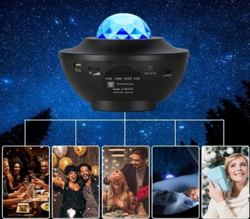 Verk 18225 LED projektor noční oblohy se zvuky