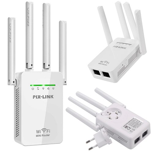 Verk 06234 Rozšiřovač bezdrátového signálu PIX - LINK 300Mb/s WPS