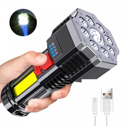 Genetic 2424 Taktické LED svietidlo 9 LED, IP64