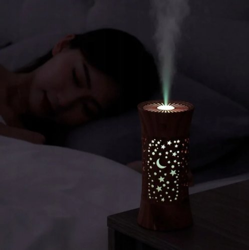 Foxter 2431 Ultrazvukový zvlhčovač vzduchu s LED podsvícením 260 ml světle hnědý