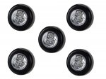 Verk 01224 Samolepiaca lampa 3 LED čierna