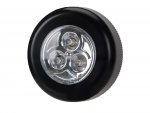 Verk 01224 Samolepiaca lampa 3 LED čierna