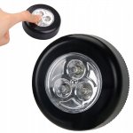 Verk 01224 Samolepiaca lampa 3 LED čierna
