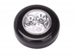 Verk 01224 Samolepiaca lampa 3 LED čierna