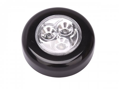 Verk 01224 Samolepiaca lampa 3 LED čierna