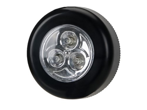 Verk 01224 Samolepiaca lampa 3 LED čierna