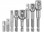 Pronett XJ4442 Adaptéry na vŕtačku, 1/2", 3/8" a 1/4", súprava 8 ks