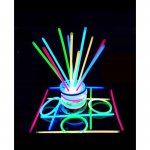Pronett XJ4741 Svietiace náramky Lightstick 100 ks farebné