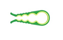 Verk 07107 Otvírák lahví 4 v 1 zelený