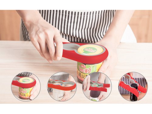 Verk 07107 Otvírák lahví 4 v 1 zelený