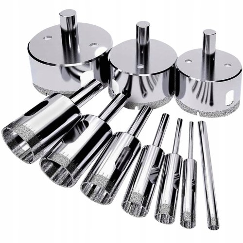 Bigstren 21641 Vrtáky vykružovacie diamantové, sada 10 ks