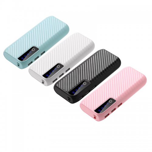 GGV 3053 Power Bank LCD USB svietidlo 50 000mAh / LED / 3x USB biela