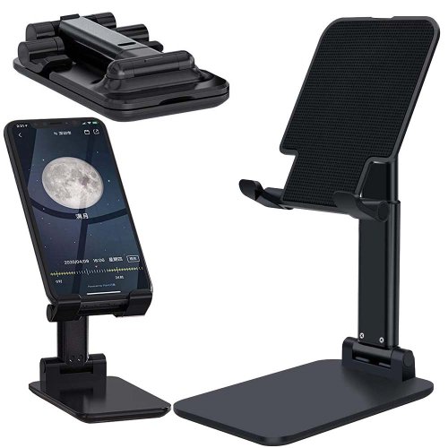 Verk 15908 Skladací stojan na mobil, tablet černá