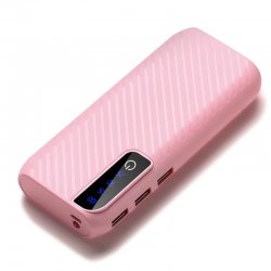 GGV 3053 Power Bank LCD USB svietidlo 50 000mAh / LED / 3x USB ružové