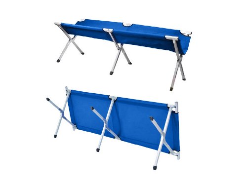 Verk 14379 Polní lůžko 186 x 70 x 42 cm světle modrá