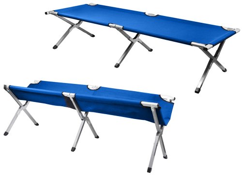 Verk 14379 Polní lůžko 186 x 70 x 42 cm světle modrá