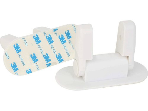 Verk 01849 Bezpečnostní blokáda na kliku dveří a oken bílá 2 ks