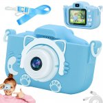 Verk 18257 Detský digitálny fotoaparát mačka modrá
