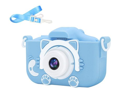 Verk 18257 Detský digitálny fotoaparát mačka modrá