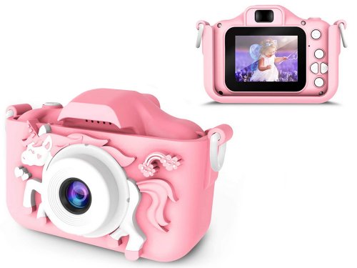 Verk 18258 Dětský digitální fotoaparát jednorožec růžová