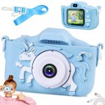 Verk 18258 Detský digitálny fotoaparát jednorožec modrá