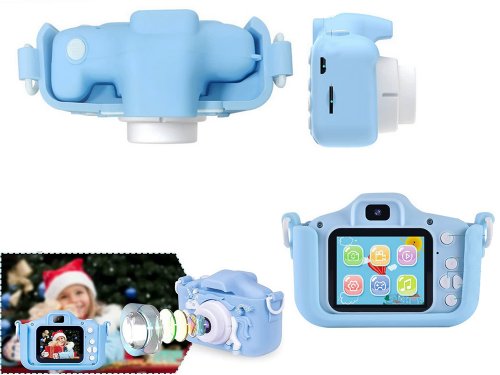 Verk 18258 Detský digitálny fotoaparát jednorožec modrá