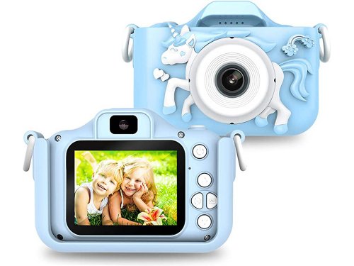 Verk 18258 Dětský digitální fotoaparát jednorožec modrá