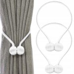 Verk 01848 Magnetická spona na závěsy 2 ks bílá