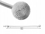 Verk 01848 Magnetická spona na závesy 2 ks sivá