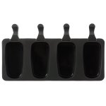 Ruhhy 20990 Silikónová forma na nanuky 4 ks + 50 schodíkov