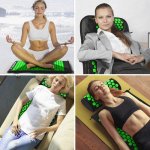 Trizand 22158 Akupresurní masážní podložka + polštářek a míčky zelenočerná