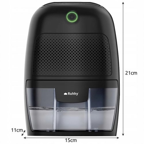 Ruhhy 21845 Odvlhčovač vzduchu 22,5 W, 300 ml černá
