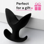 Sensual Roztahovací anální kolík 10 cm, černá